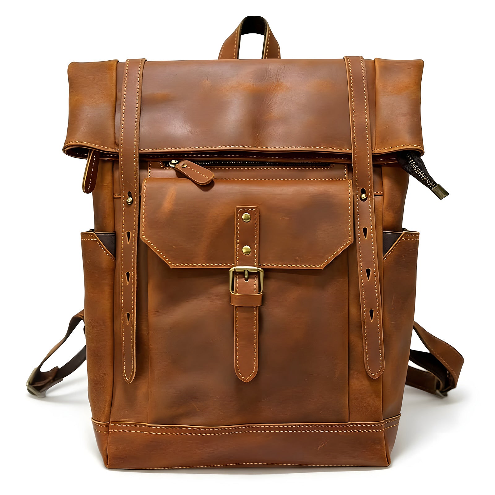 Large Capacity Leather Bag