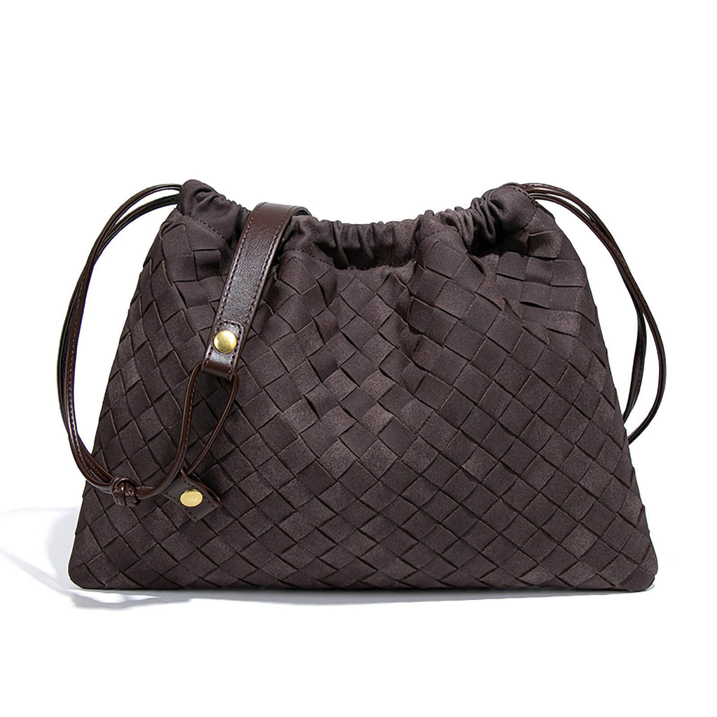 Slouchy Suede Woven Hobo
