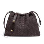 Slouchy Suede Woven Hobo