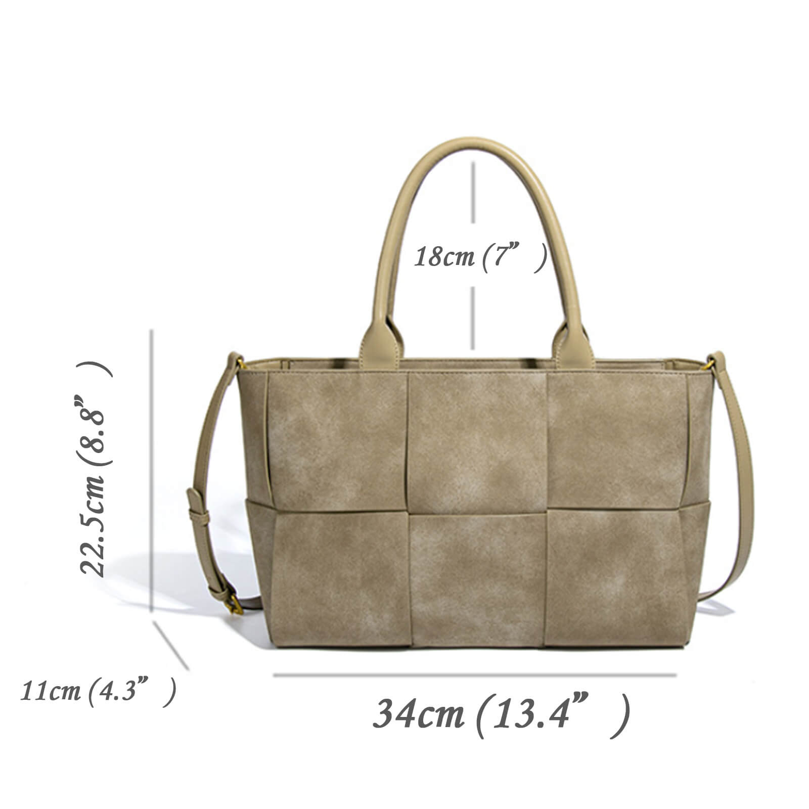 Tote-Work-Bag-with-Matching-Clutch