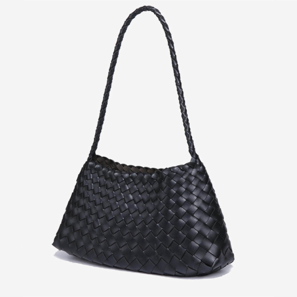 Woven Underarm Bag with Purse