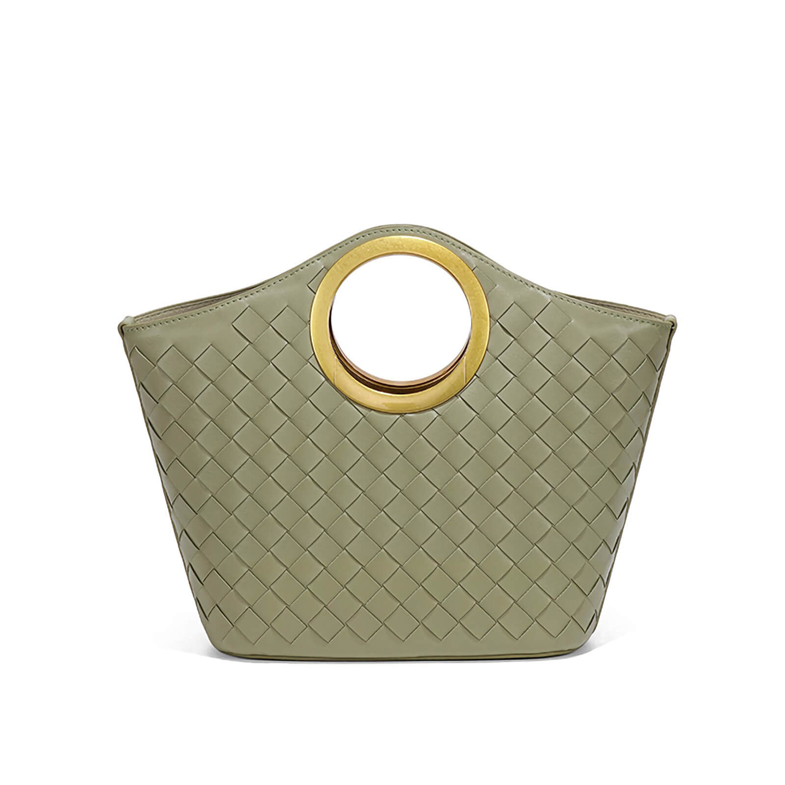 artisan woven handbag