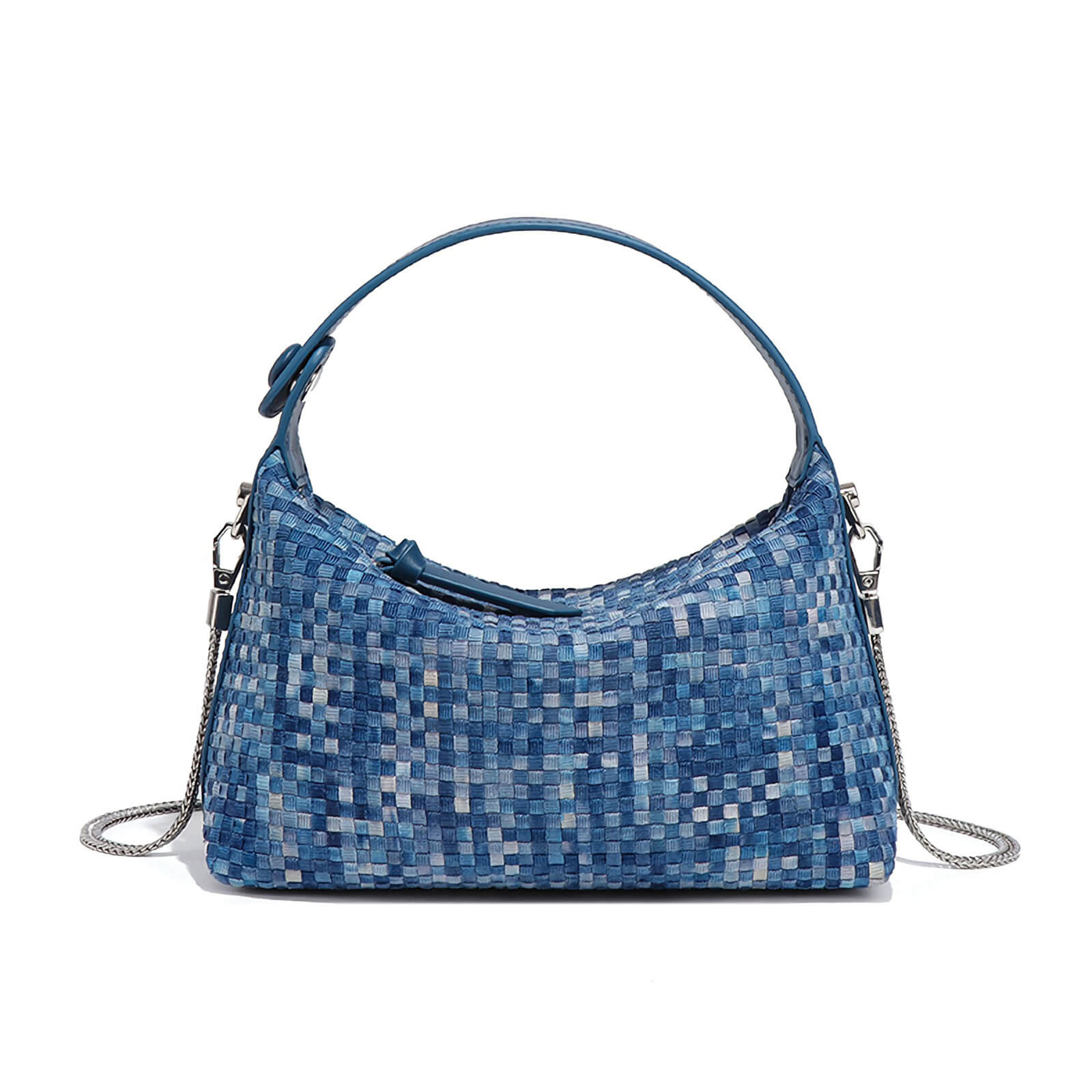 blue handbag women