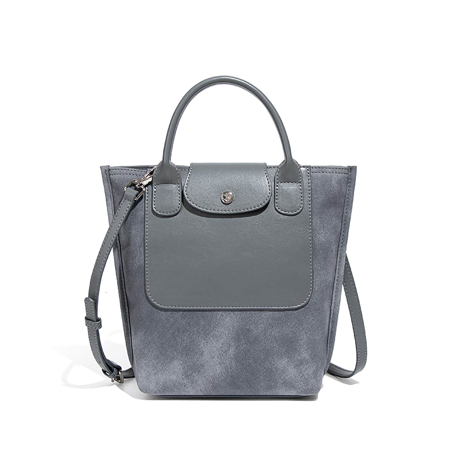 boho suede bucket bag