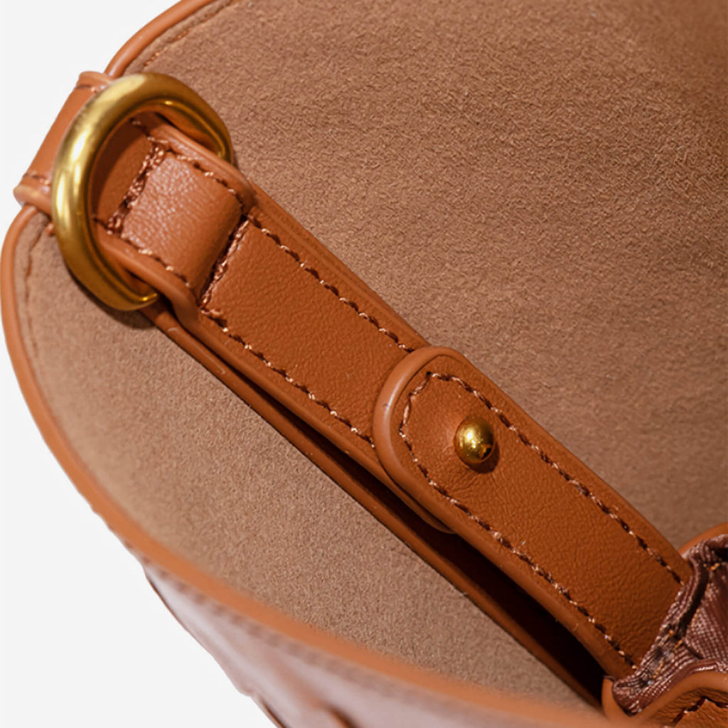 crossbody woven handbag