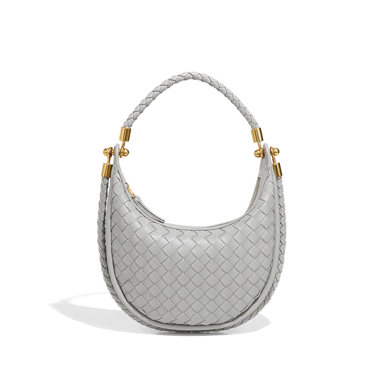 elegant woven top handle bag