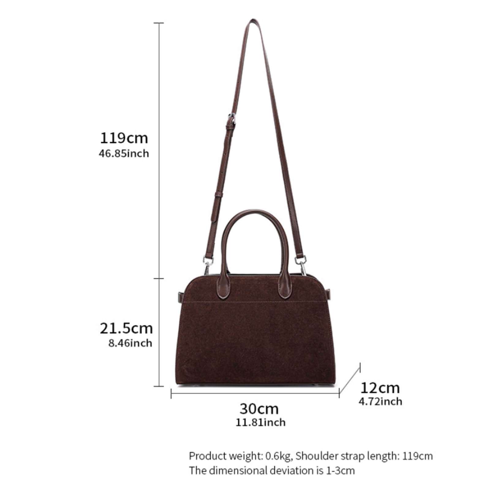 gift for her suede tote bag