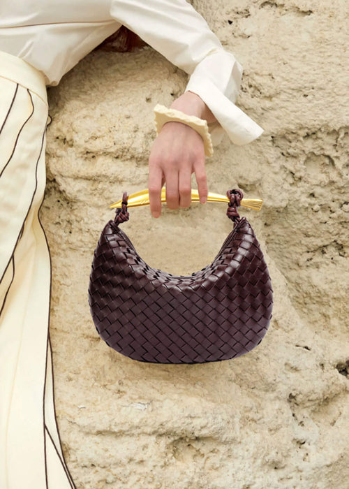 gold handle shoulder bag