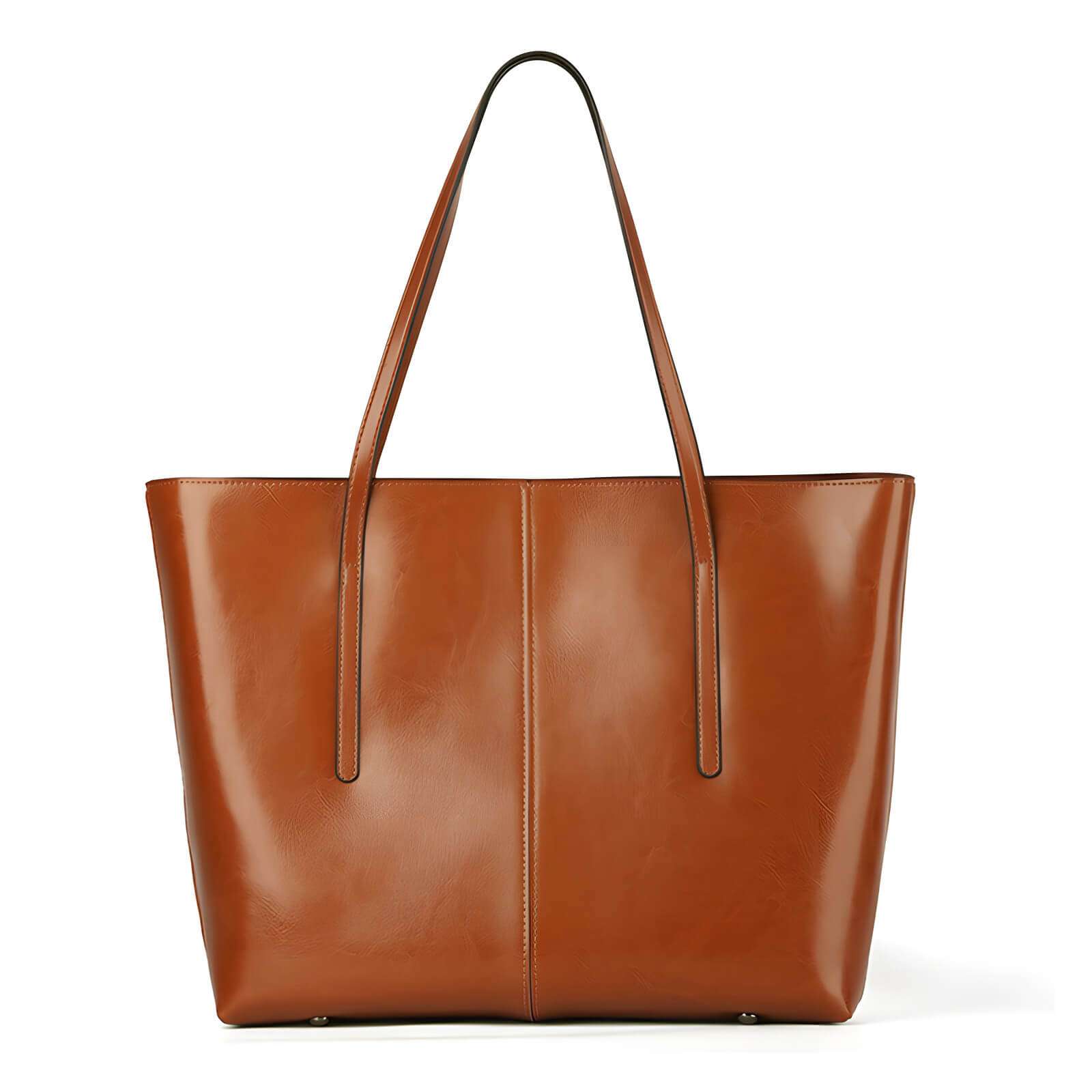 water resistant leather work tote