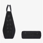 hollow out tote handbag