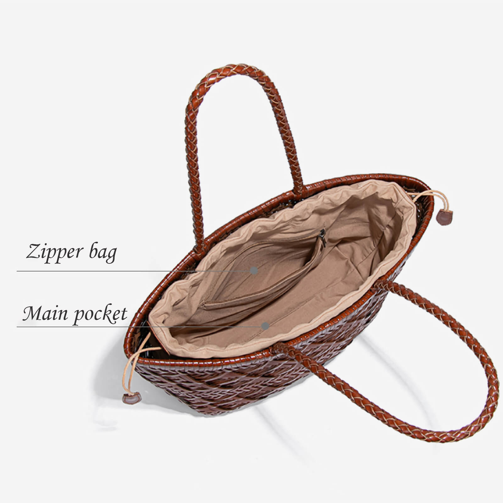 leather bucket tote