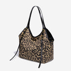leopard print tote bag