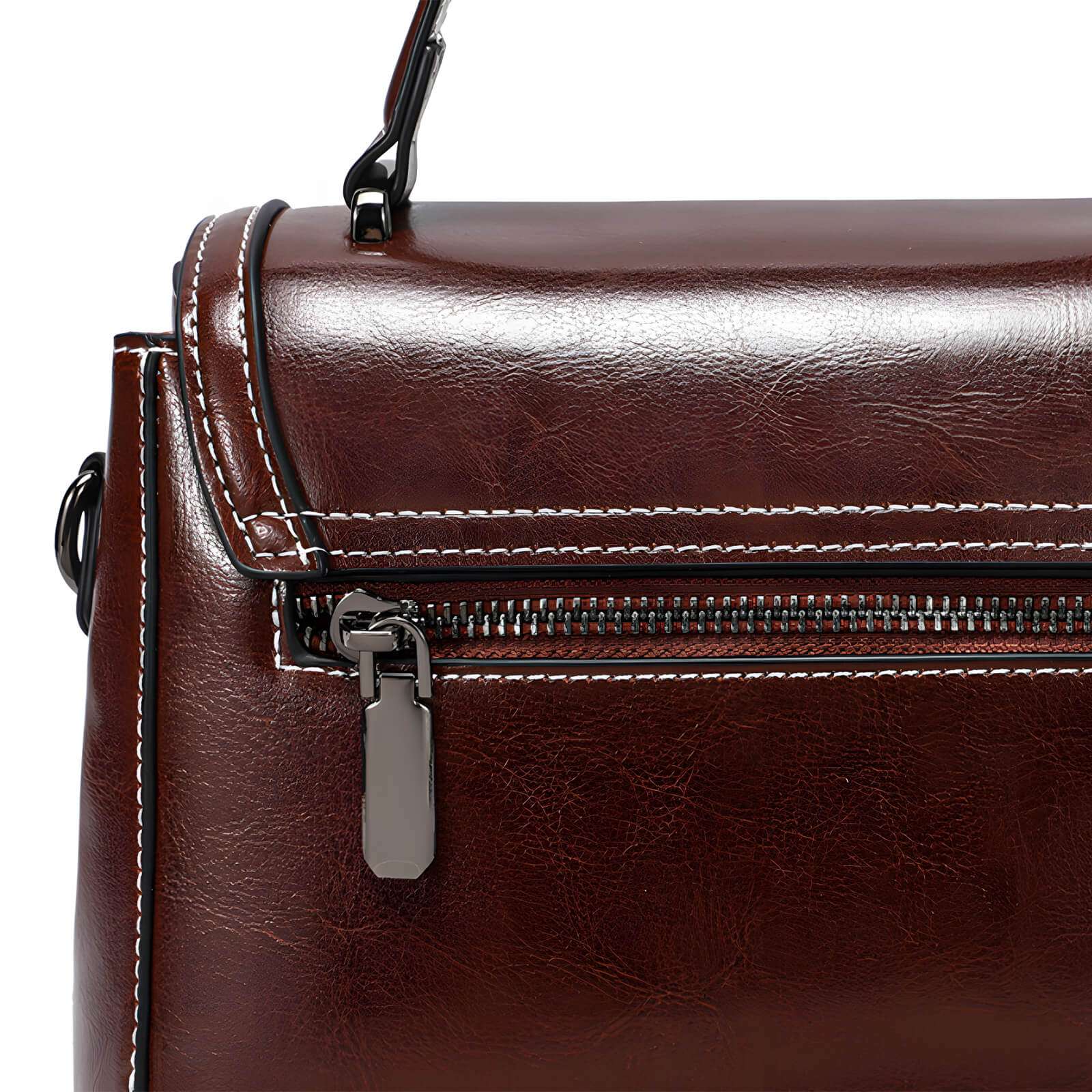 vintage style small leather shoulder bag