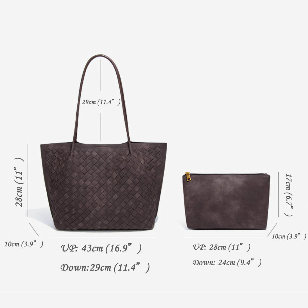 luxury woven handbag