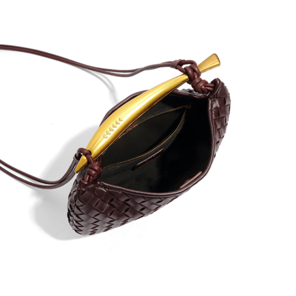 luxury woven handbag