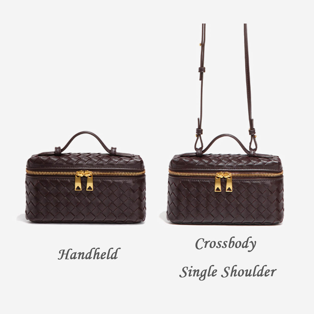 mini woven crossbody bag