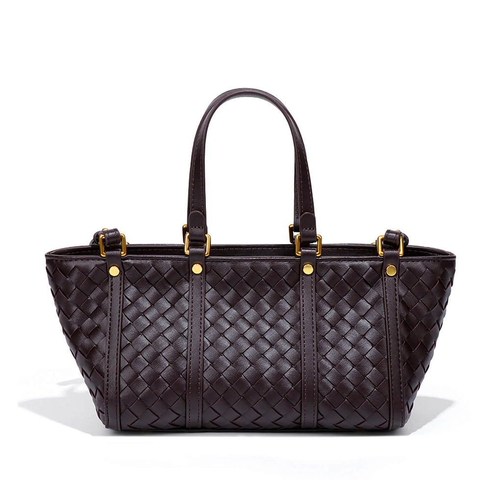 purple leather like bag