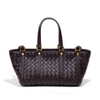 purple leather like bag