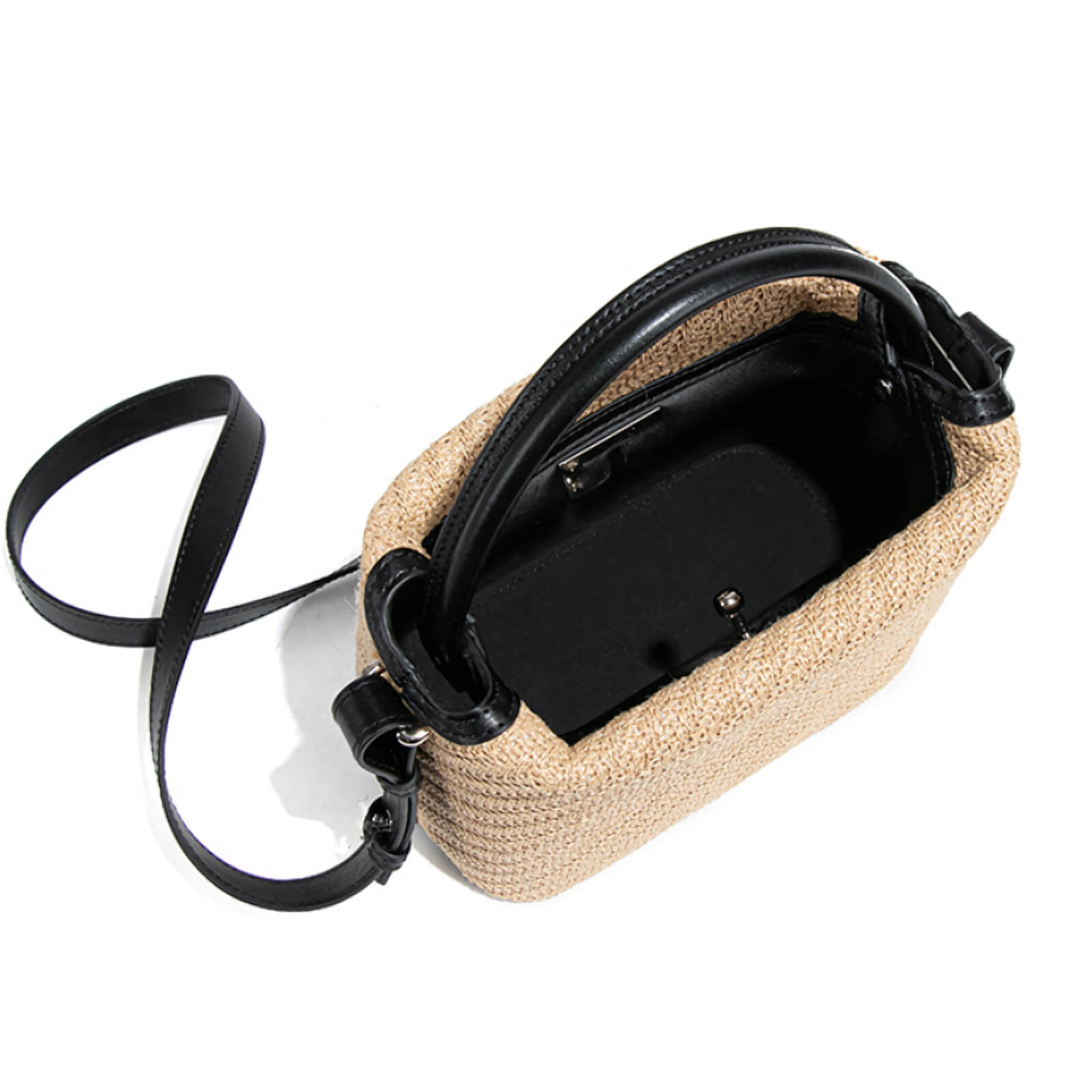 rustic woven handbag