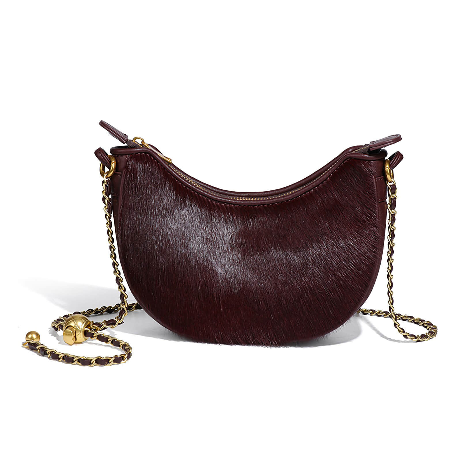 small crescent purse