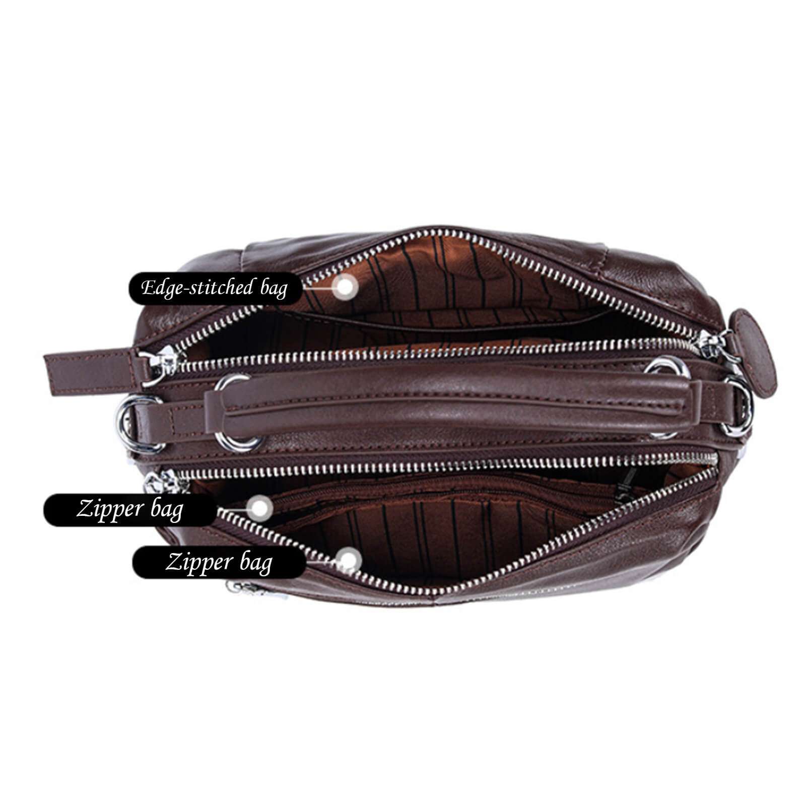 small genuine leather bag for essentials