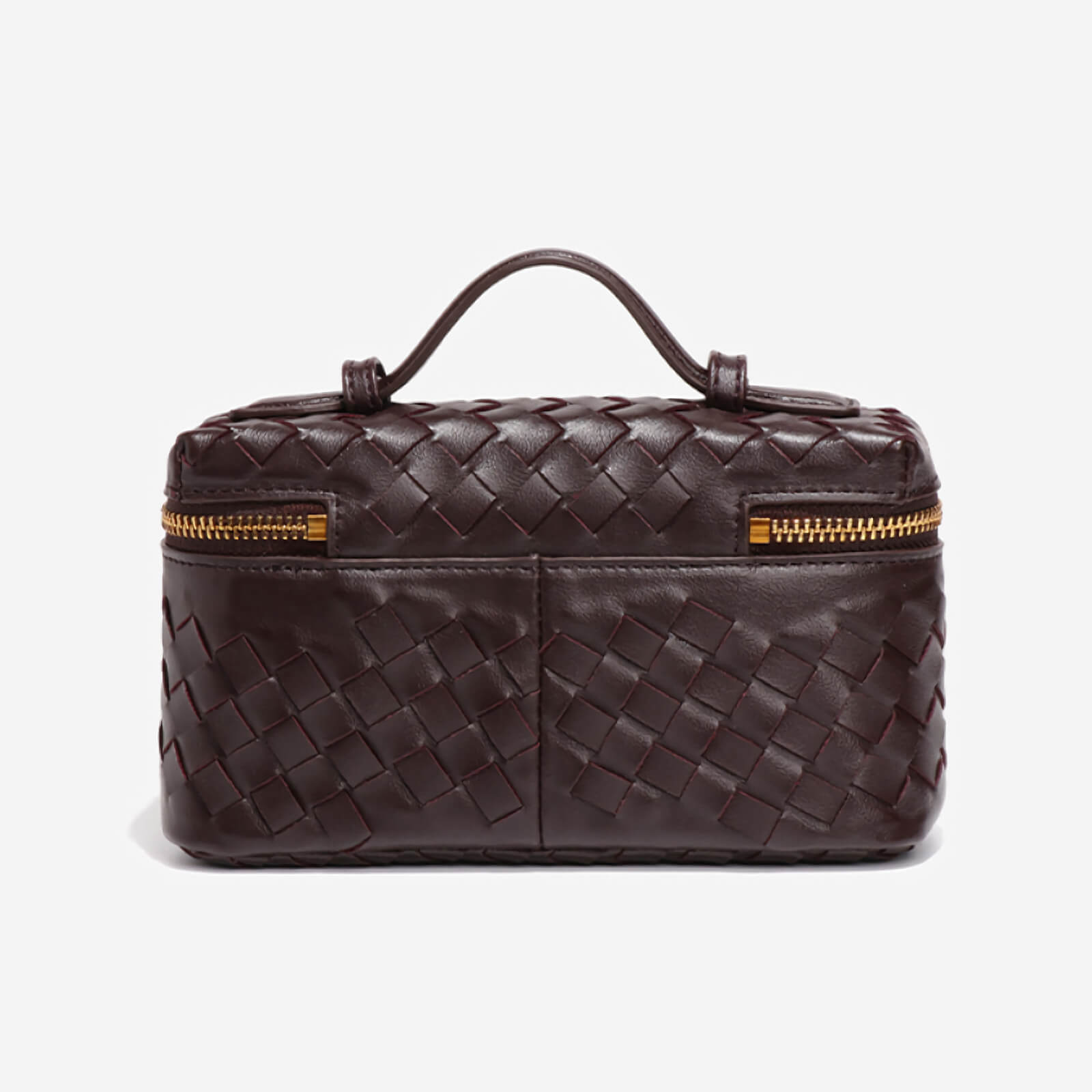 square woven handbag
