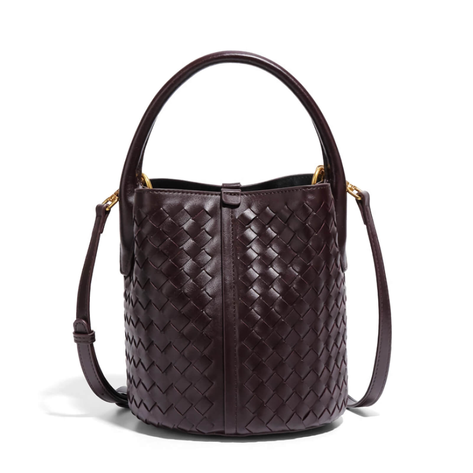 structured bucket handbag