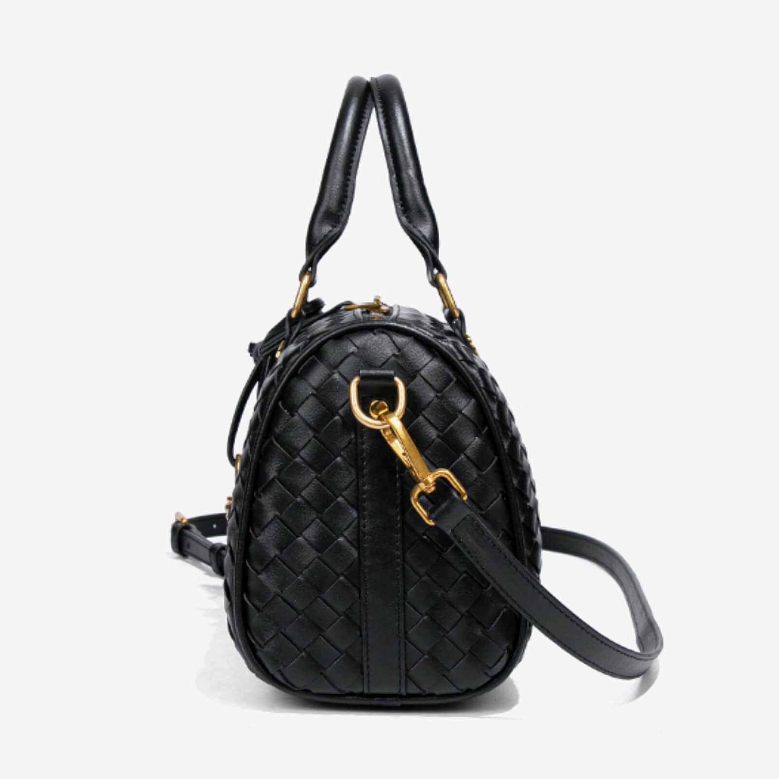 structured leather purse