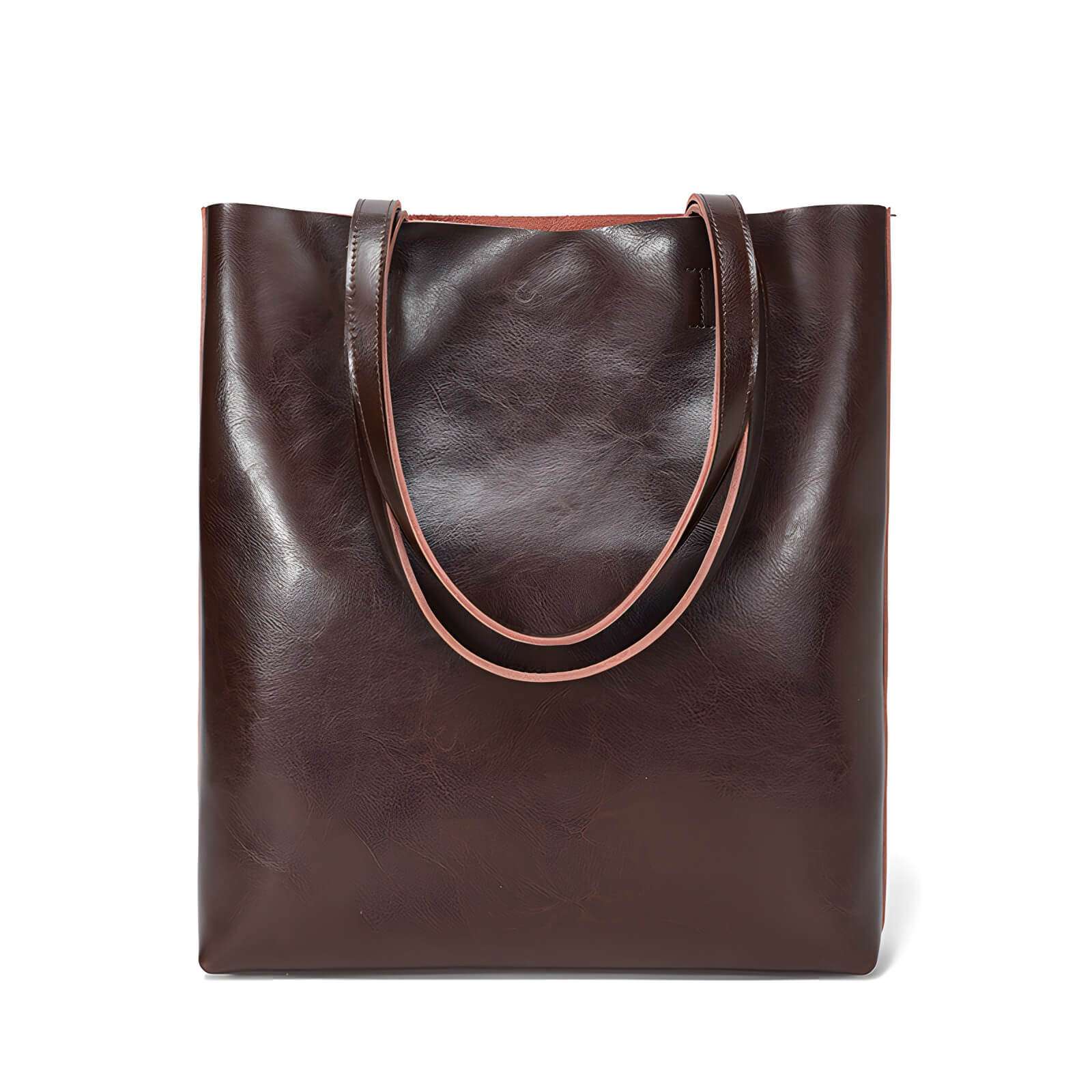structured leather tote that holds 15 inch laptop
