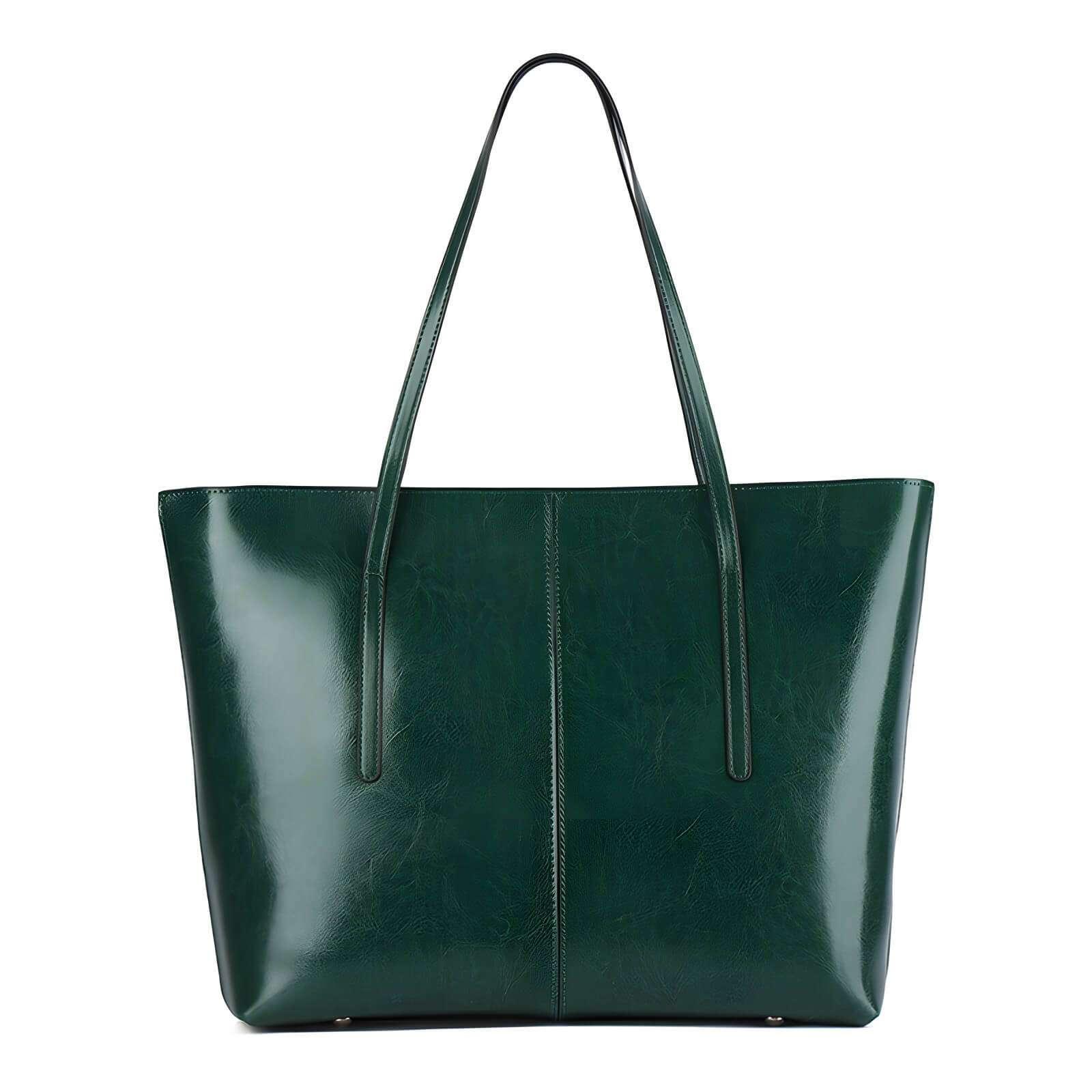 heritage leather tote bag for travel