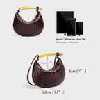 woven leather crossbody