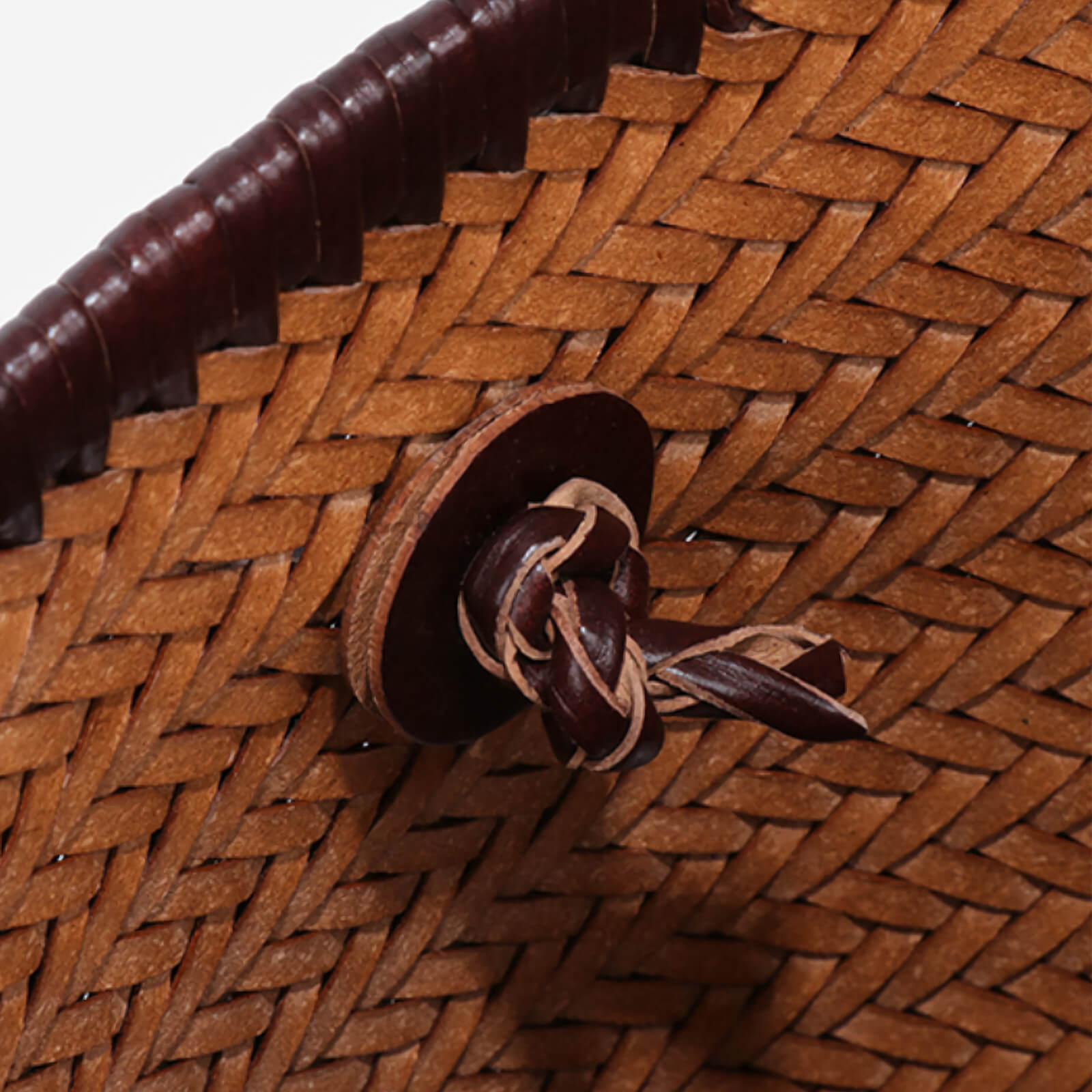 woven market basket bag