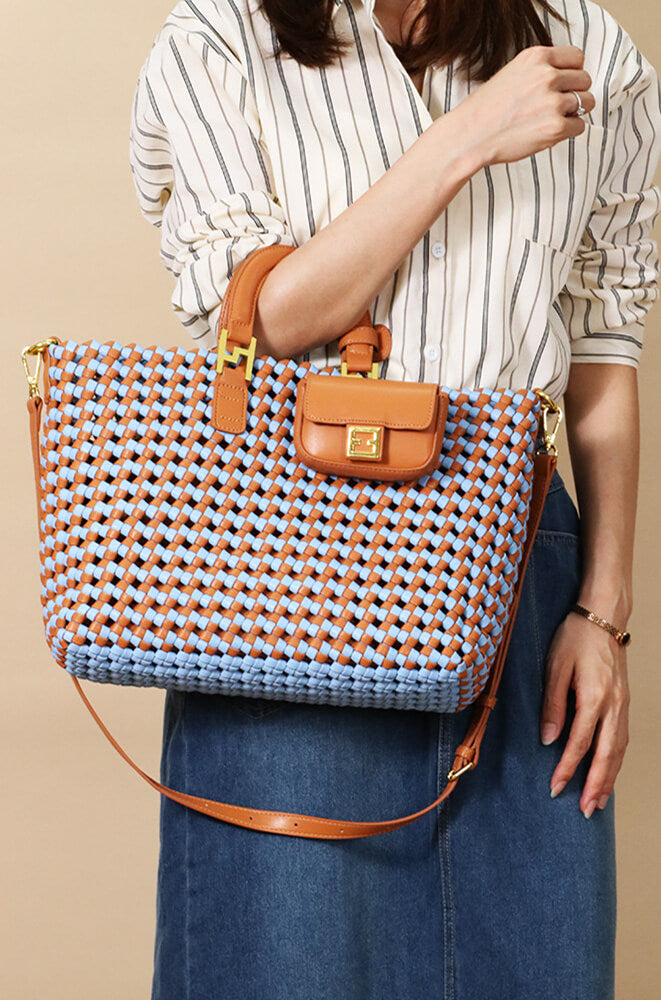woven shoulder bag